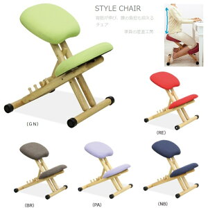スタイリングチェア 4段階 高さ調整 背筋を伸ばす マルチチェア バランスチェア S字チェア チェア デスクチェア キッズチェア sスタイルチェア 子供用イス 姿勢矯正チェア 学習机用 学習椅