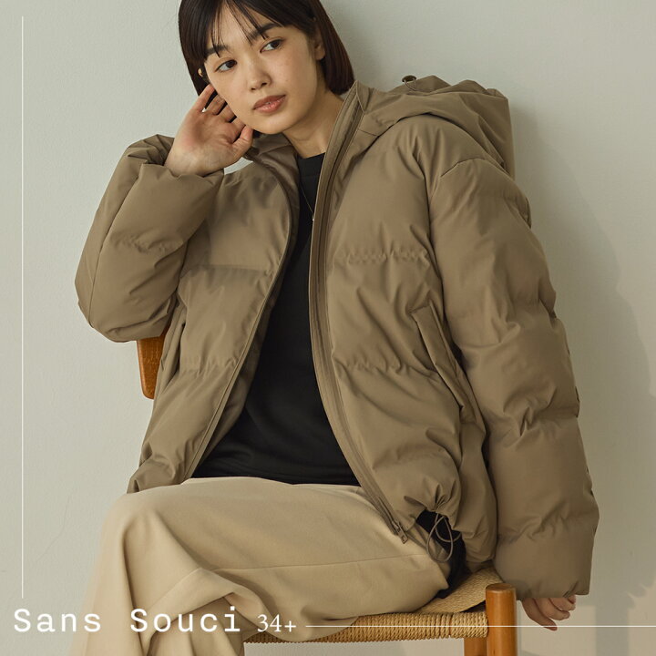 楽天市場】【Sans Souci 34+】撥水加工シームレスファイバーダウン 