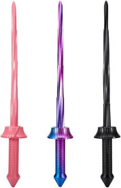 3D プリント格納式刀 武士刀 面白い プラスチック 伸縮刀 クリエイティブ 玩具 ドレスアップ小道具 サムライ おもちゃ ストレス解消