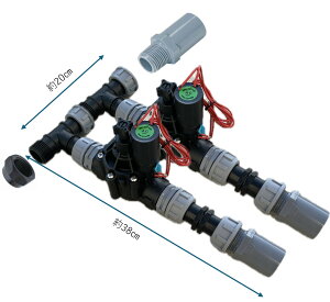 �d����SV-C25�@AC24V�i�g�p���́F 0.06MPa �` 0.8MPa�j���r�z�Ǒg���L�b�g2�n���i���r�p�C�vVP25�ڑ��j