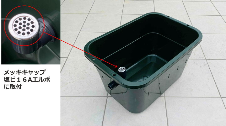 楽天市場】メダカ飼育ケース深緑36L オーバーフローメッキフィルター 