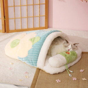 送料無料 猫ハウス 猫 犬 ベッド キャットハウス 通年 グッズ おしゃれ ねこハウス 小型犬 猫用 ペット用 かわいい 室内 犬 イヌ ネコ クッション オールシーズン 犬 隠れ もふもふ 犬・猫兼