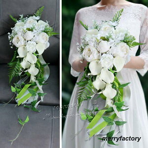 2023新品 ウエディングブーケ ブートニア 手首の花 結婚式 バラ造花 ウェデ ィング用 アレンジメント 花嫁 披露宴 手作り キット ブライダルブーケ