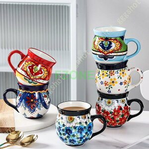 コーヒーカップ マグ ハンドメイド かわいい おしゃれ 食洗機対応 電子レンジ対応 耐熱 オーブン対応 プレゼント 贈り物 ギフト 東欧 洋風 カフェ 誕生日
