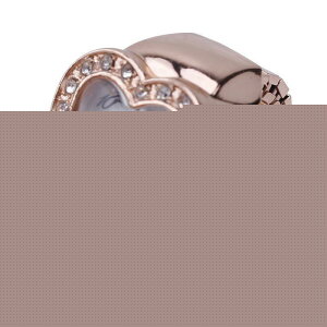 フィンガーウォッチ 指時計 リングウォッチ 指輪時計 レディース 女性 ファッション雑貨 アクセサリー クオーツ時計 アナログ時計 ハート ラインスト