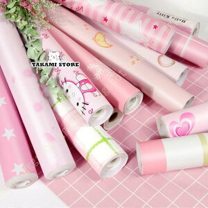 リメイクシート 厚手 かわいい 壁紙シール ピンク 光沢あり 姫系 はがせる壁紙 DIY壁紙 幼稚園 保育園用 のりつき壁紙 ドッレサー 女子の部屋