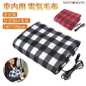 電気毛布 車用 シガーライター 防寒 ホットマット 145*100cm 防寒グッズ 冷え性対策 温熱シート 省エネ 車中泊 自宅 旅行 キャンプ 秋冬用 防寒対策 プレゼント