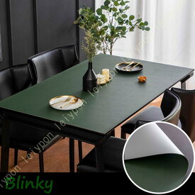 白 デスクマット 学習机マット テーブルクロス ビニール 北欧 おしゃれ PU製 撥水加工 テーブルマット ビニールマット テーブルカバー 防水 汚れ防止 滑り止め