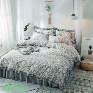 布団カバー ダブル 4点セット 姫系 布団カバー洋式 和式 ピーチスキン加工 掛け布団カバー シングル 3点セット ベッドカバー おしゃれ フリル付き 丸洗いOK