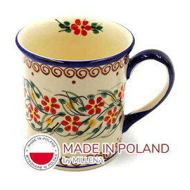 ポーリッシュポタリー マグカップ D 8.5cm V0.3-B112 ミレナ アート 食器 おしゃれマグカップ 結婚祝い コップ 北欧 デザイン雑貨 食器 ブランド