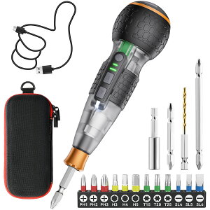 �y�y�V1�ʁ�2025�V�o��E���g���N�E���u���Ȃ��z�d���h���C�o�[ ���^ �d��6N.m �蓮15N.m ���� 16�_�r�b�g�t�� ���[�P�[�X�t�� USB-C�[�d�� ���P�xLED���C�g �y�� DIY ����ȒP ����/���S�ґΉ� �u