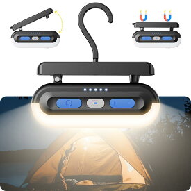 【2026年最新型】キャンプライト ランタンライト 5000mAh USB充電式 軽量179g ミニマライト 380ルーメン IP65防水 5段階調光 磁石付き センサー搭載 吊り下げ 防災ライト 屋外センサーライト 防災 キャンプ 旅行 用家庭用 送料無料