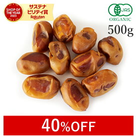 【40%OFF】 デーツ ドライフルーツ 500g なつめやし オーガニック 無添加 (酸化防止剤不使用 砂糖不使用 香料不使用 防腐剤不使用 着色料不使用 無漂白 ノンオイル) 有機JASコラス ドライデーツ 種有り ヴィーガン グルテンフリー 非常食 保存食 防災食 避難食