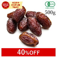 【40%OFFクーポン】 デーツ オーガニック 500g 無添加 (酸化防止剤不使用 砂糖不使用 香料不使用 防腐剤…