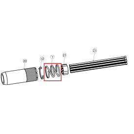 【即日発送/平日15時迄】吉田工作所 ホルダースプリング ニードルスケーラ YNS-1L用交換部品 HA00350700 Yoshida Tools