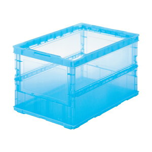 TRUSCO ���^�܂肽���݃R���e�i �I���R�� �X�P���R�� 50L �����u���[ �� TSK-O50B(B) [344-9491]