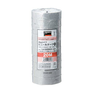 TRUSCO �E���^�C�v �r�j�[���e�[�v 19X20m �D 10������ TM1920GY-10P [375-9351]