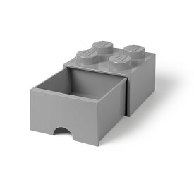 LEGO レゴ レゴブリック ドロワー4 ストーングレー 引き出し 子ども レゴブロック 収納 おもちゃ箱 5711938029494 40051740 【国内代理店正規品】