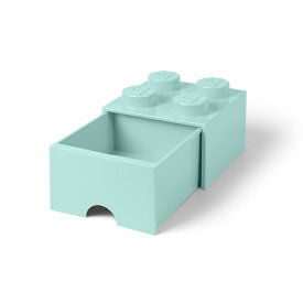 LEGO レゴ レゴブリック ドロワー4 アクアライトブルー 引き出し 子ども レゴブロック 収納 おもちゃ箱 5711938029890 40051742 【国内代理店正規品】