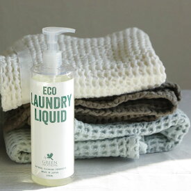 グリーンモーション GREEN MOTION エコランドリー 500ml 植物由来 洗濯洗剤 液体洗剤 おしゃれ着洗剤 ポンプ式 中性 精油配合 エッセンシャルオイル配合 日本製 GM-004-500 大掃除