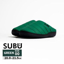 GREEN 00 20.0-21.5cm グリーン 冬のサンダル 外履き 正規品 秋冬 あったかい SB-160 SUBU スブ【RSL】