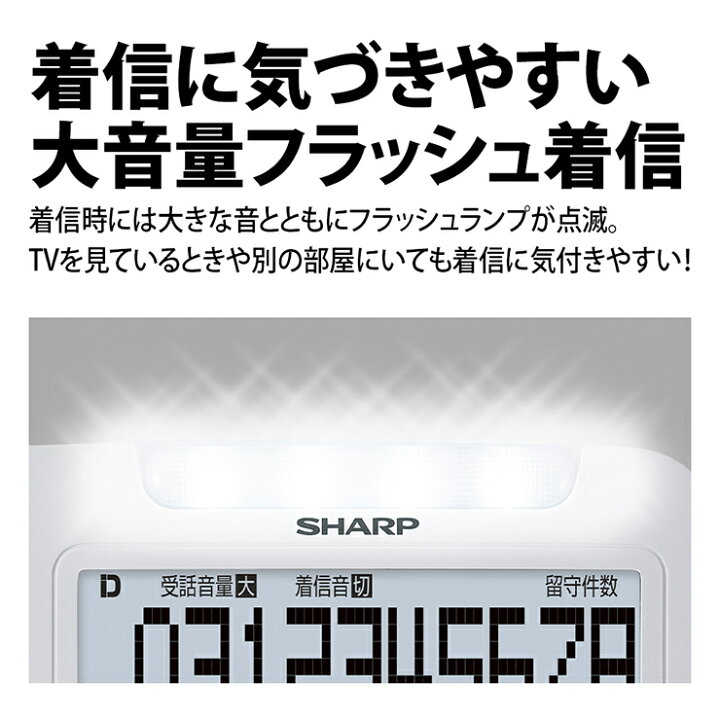 楽天市場】デジタルコードレス電話機 子機1台付 ホワイト系 JD-V39CL 