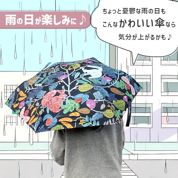 楽天市場】【松尾ミユキ2点で送料無料】晴雨兼用 折りたたみ傘 Plants 
