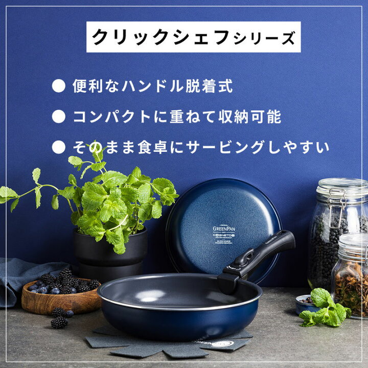 楽天市場】フライパンセット クリックシェフ 4点セット  
