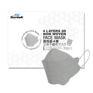 ԕǑ΍Ɂy[֑zSantek sDz̃}XN 30 J[ 3D}XN F}XN ĝ 4wtB^[ lp sN x[W zCg ubN O[ _Ch^ 