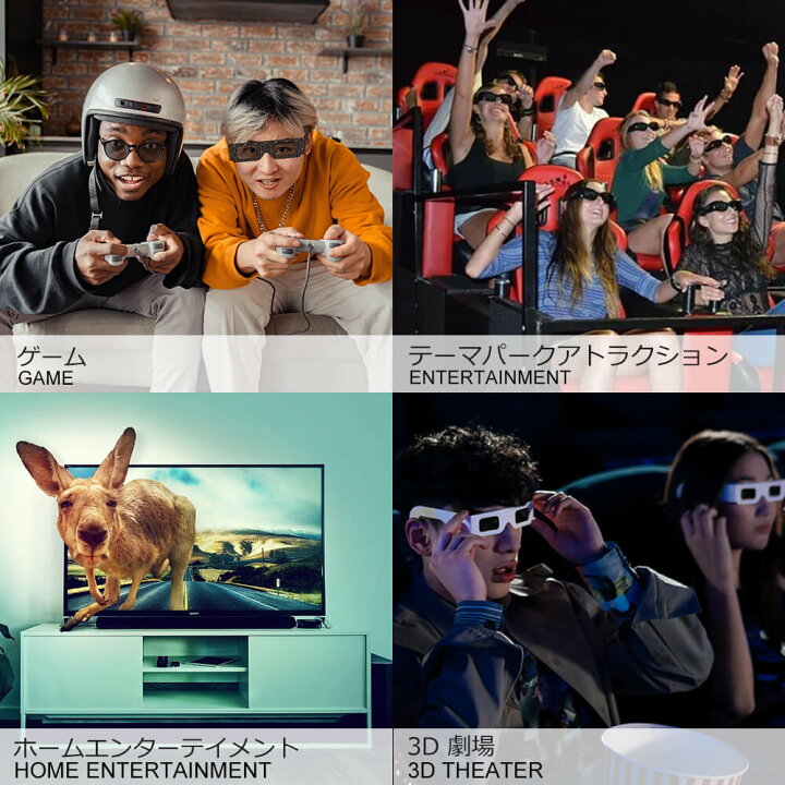 楽天市場】[SANTEK 3D EYEWEAR] 偏光3Dメガネ (Unfoldable Type) 偏光 