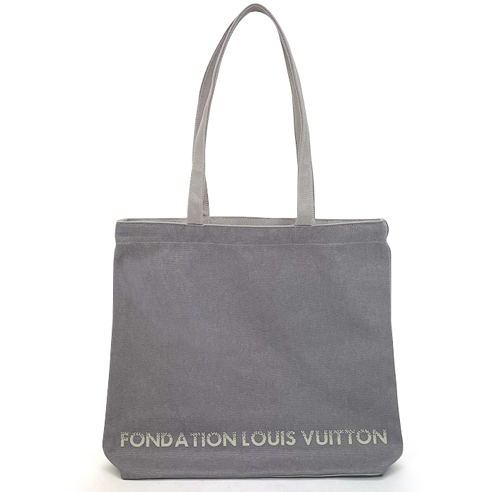 ルイヴィトン LOUIS VUITTON フォンダシオンルイヴィトン Fondation Louis Vuitton トートバッグ TOTE 美術館  キャンバス エコバッグ マザーズバッグ 大きめ シンプル レディース メンズ 正規品 内ポケットなし | サントノーレ