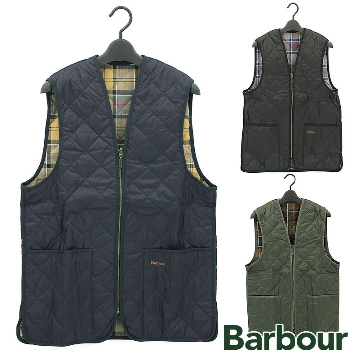 楽天市場】バブアー Barbour キルティングベスト ジレ ジップイン 