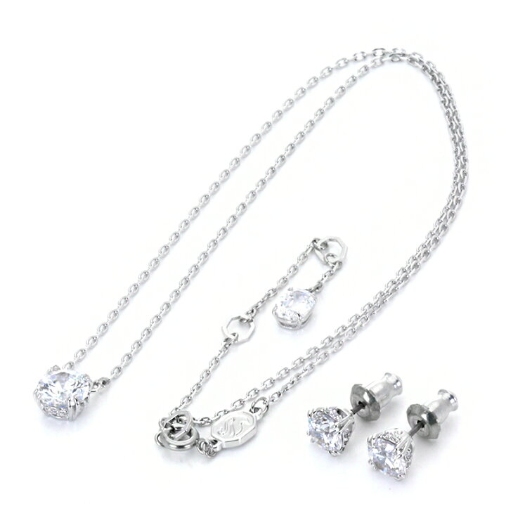 楽天市場】スワロフスキー SWAROVSKI ネックレス ピアス セット 
