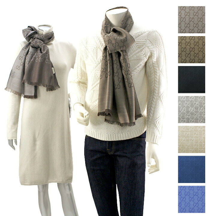 楽天市場】グッチ GUCCI GGパターンシルク混ストール マフラー  