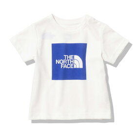 ノースフェイス THE NORTH FACE ショートスリーブカラードスクエアロゴティー B S/S Colored Square Logo Tee 半袖Tシャツ NTB32361 ベビー キッズ ジュニア 国内正規品 オーガニックコットン リサイクルポリエステル 柔らか UV対策 ドットボタン仕様