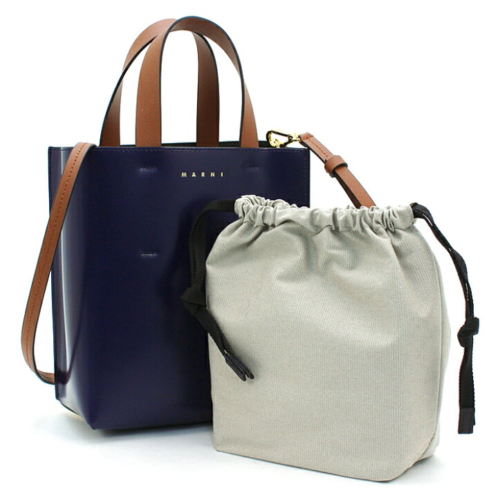 楽天市場】マルニ MARNI バッグ トートバッグ（ショルダー付） ミニ  