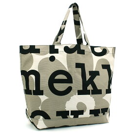 マリメッコ キオスキ marimekko kioski バッグ トートバッグ AHKERA UNIKKO LOGO 091683 コットンキャンバス ウニッコ柄 ロゴデザイン 北欧 ナチュラル レディース