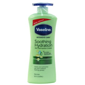 ヴァセリン Vaseline ボディローション インテンシブ ケア スージングハイドレーション 600ml ボディケア アメリカ製 ポンプタイプ ユニセックス ファミリー 大容量