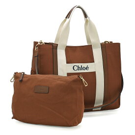 クロエ Chloe バッグ トートバッグ（ショルダー付） SAC A LANGER チェンジングバッグ マザーズバッグ 【C90406 Z40：ユニーク】 【C90411 09B：ブラック】 【C90411 957：クリムゾン】 キャンバス レディース アイボリー ブラック ブラウン