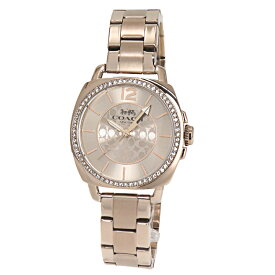 コーチ ボーイフレンド スモール 腕時計 レディース ベゼルクリスタル クォーツ ピンクゴールド文字盤 34mmケース 14503854 【並行輸入品】