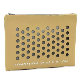 ルイヴィトン フォンダシオンルイヴィトン ポーチ POUCH 美術館限定商品 【223533：ホワイト×ベージュ】【223540：キャメル×グレー】【223557：シルバーグレー×ベージュ】【223564：グレー×オフホワイト】 【並行輸入品】