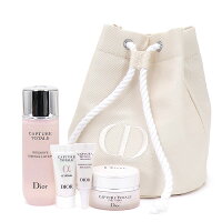 ディオール Dior カプチュールトータル C ENGY ポーチセット コフレセット 化粧水+美容液+目元美容液+クリーム ホワイト プレゼント ギフト