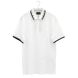 エンポリオアルマーニ EMPORIO ARMANI ポロシャツ 半袖 3G1FL3 1JBQZ メンズ ホワイト 白 定番 ロゴ