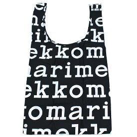 【訳あり】 ロゴ部分に色移り マリメッコ marimekko バッグ トートバッグ エコバッグ スマートバッグ マリロゴ SMARTBAG MARILOGO 048854 910 ブラック ホワイト コンパクト収納 折り畳み 携帯可能 軽量 レジ袋型