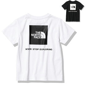 ノースフェイス THE NORTH FACE ショートスリーブバックスクエアロゴティー S/S Back Square Logo Tee 半袖Tシャツ NTJ32333 キッズ 国内正規品 男の子 女の子 子供服 スポーティ アクティブ シンプル ブランドロゴ