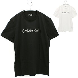 カルバンクライン Calvin Klein 半袖Tシャツ クルーネック 403G223 メンズ コットン シンプル カジュアル スポーティ ブランドロゴ ブラック ホワイト