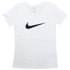 訳あり キズ有 ナイキ NIKE ウィメンズ ドライDRI FITスクープ 半袖 Tシャツ 国内正規品 894664 ホワイト XLサイズ