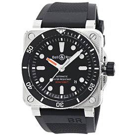 ベル&ロス Bell&Ross 時計 ウォッチ メンズ BR-03 ダイバー300m INSTRUMENTS DIVER BR0392 D BL ST SRB ブラック文字盤 腕時計 ベル アンド ロス