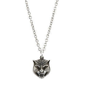 グッチ ガット ネックレス ユニセックス 猫モチーフ シルバーカラー 55/59cm 433608 J8400 【並行輸入品】