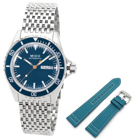 ミドー オーシャンスタートリビュート 腕時計 メンズ 自動巻き 替えベルト付き ブルー文字盤 40.5mmケース M026 830 11 041 00 【並行輸入品】